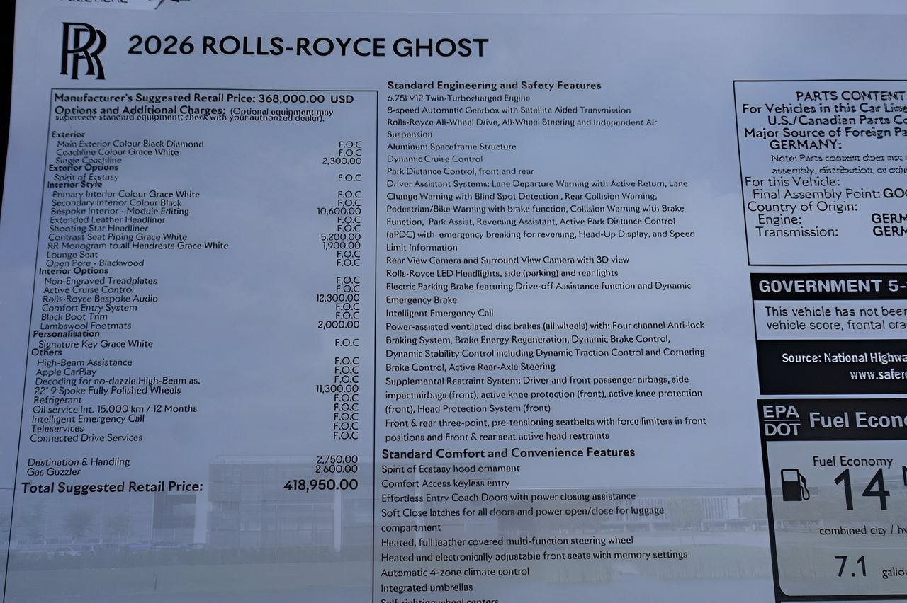 New 2026 Rolls-Royce Ghost AWD/4WD image 11