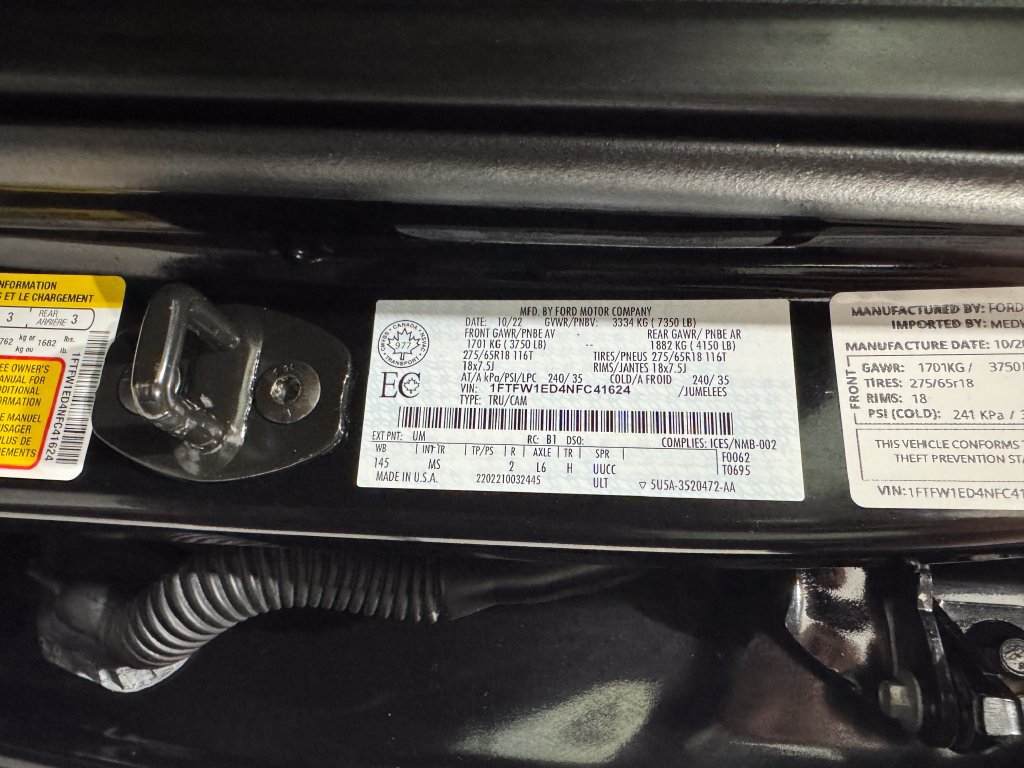 Used 2022 Ford F150 XLT w/ Equipment Group 301A Mid AWD/4WD image 39