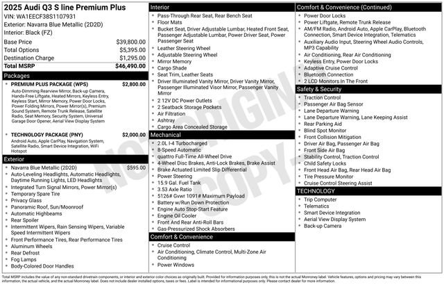 Certified 2025 Audi Q3 2.0T Premium Plus w/ Premium Plus Package AWD/4WD video 2