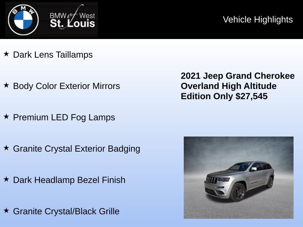 Used 2021 Jeep Grand Cherokee High Altitude image 16