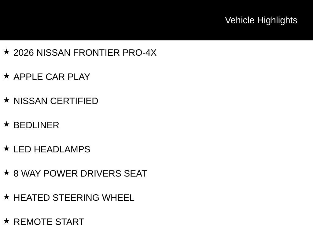 Certified 2026 Nissan Frontier PRO-4X AWD/4WD image 6
