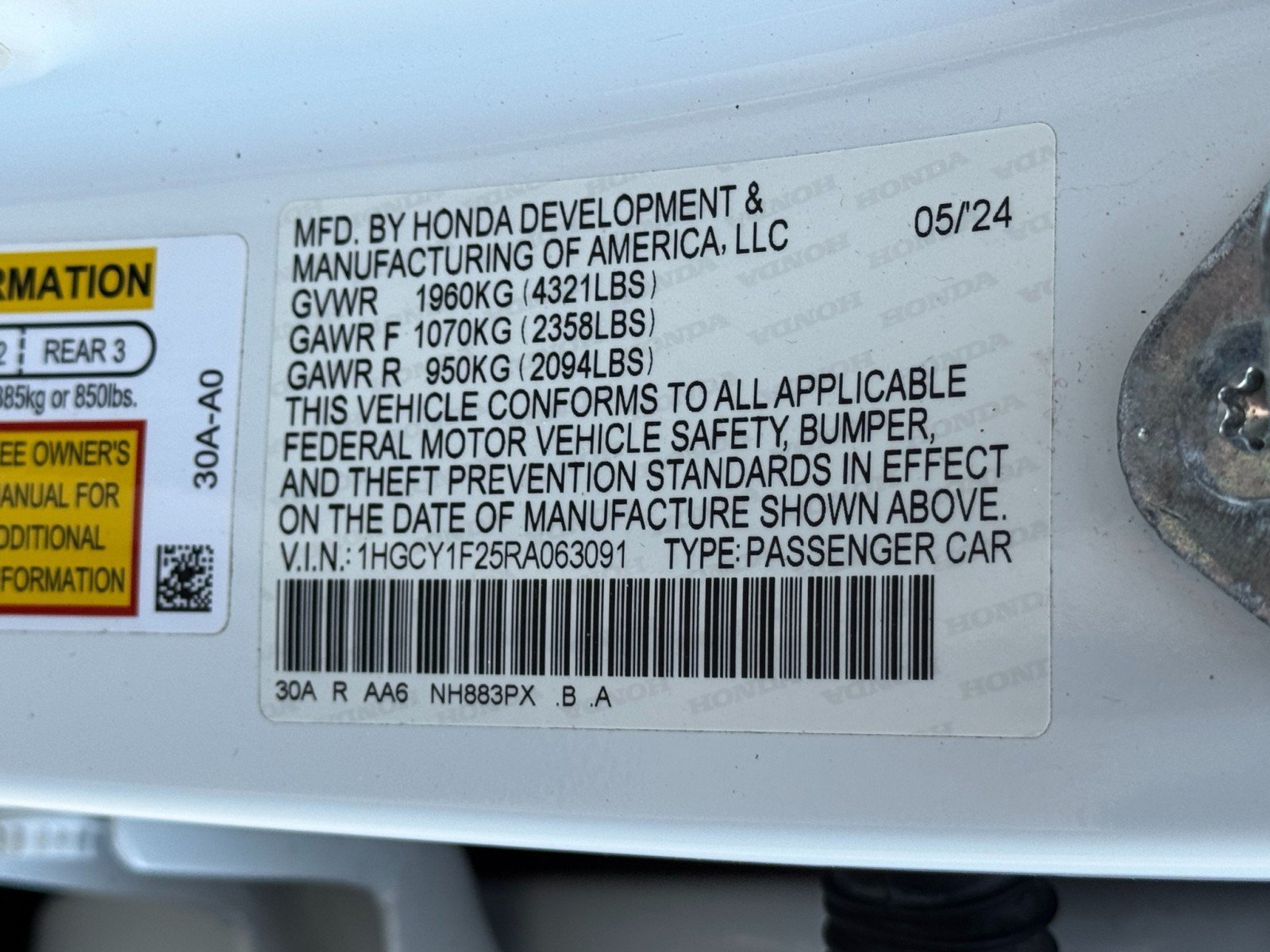 Used 2024 Honda Accord LX image 39