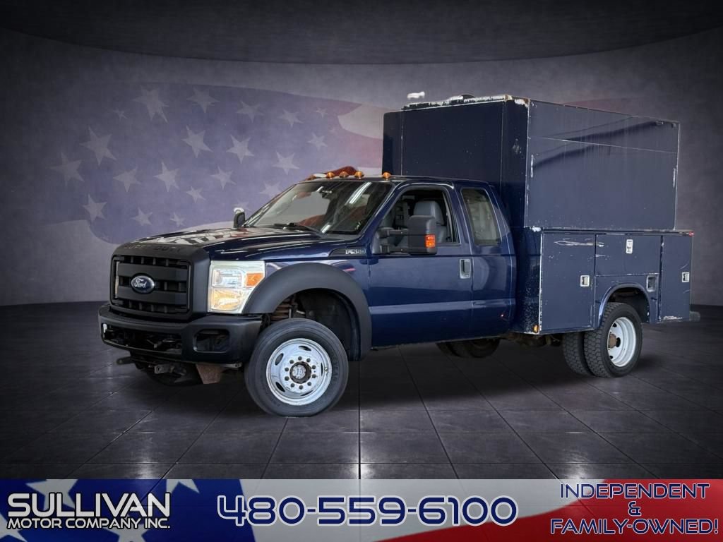 Used 2011 Ford F550 4x4 SuperCab Super Duty w/ PWR Equipment Group image 1