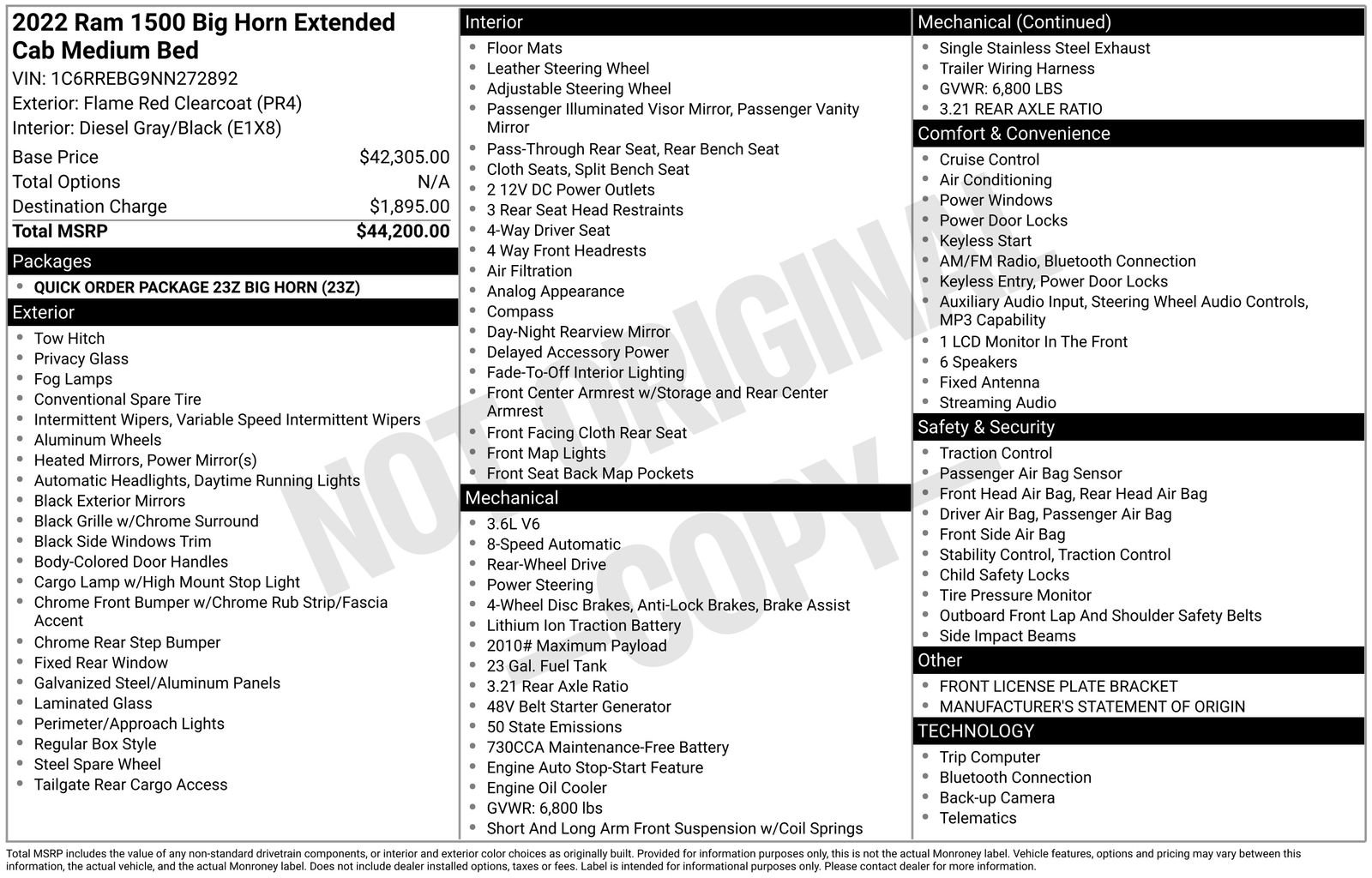 Used 2022 RAM 1500 Big Horn RWD image 16