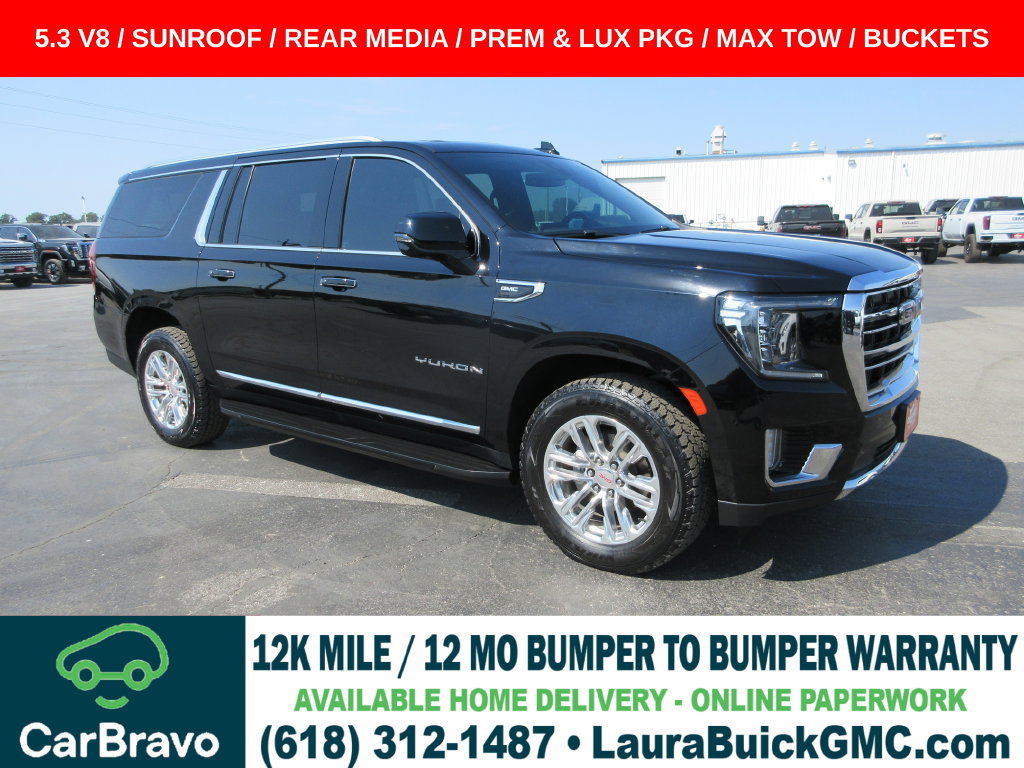 Certified 2022 GMC Yukon XL SLT w/ SLT Premium Package AWD/4WD image 1