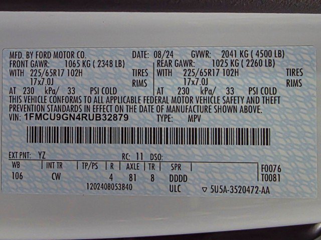 Used 2024 Ford Escape Active w/ Tech Pack #2 AWD/4WD image 44