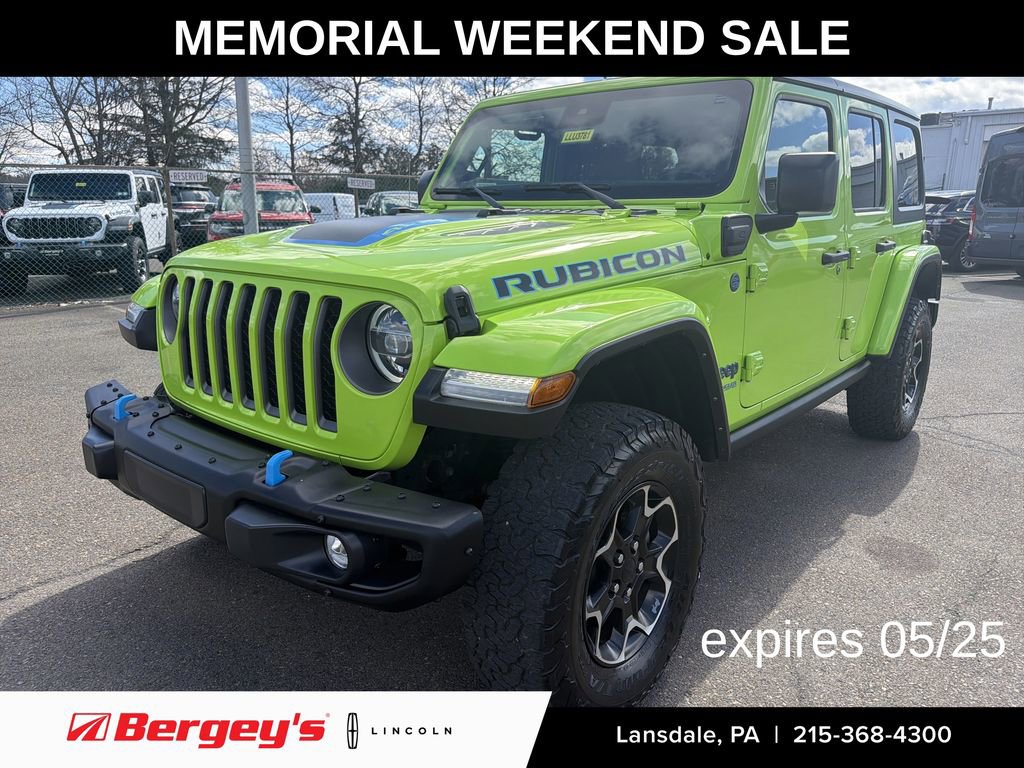 Used 2021 Jeep Wrangler Unlimited Rubicon 4xe w/ Steel Bumper Group