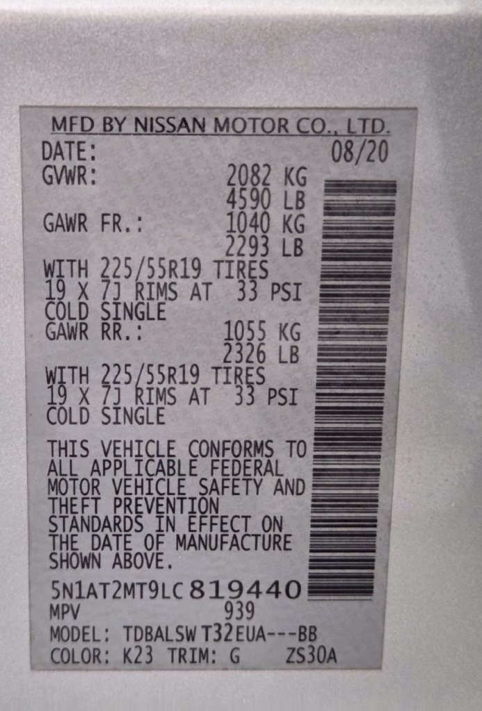 Used 2020 Nissan Rogue SL w/ Premium Package FWD image 33