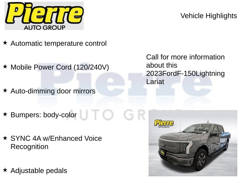 Used 2023 Ford F150 Lightning Lariat AWD/4WD image 15
