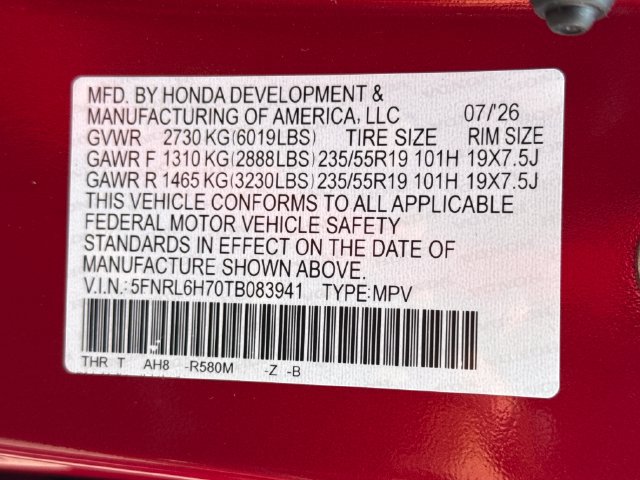 New 2026 Honda Odyssey Sport-L image 21