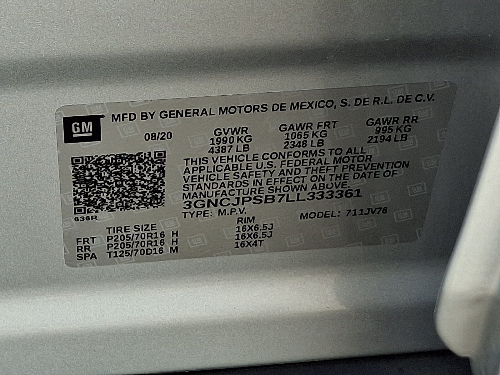 Used 2020 Chevrolet Trax LT w/ LT Convenience Package AWD/4WD image 27
