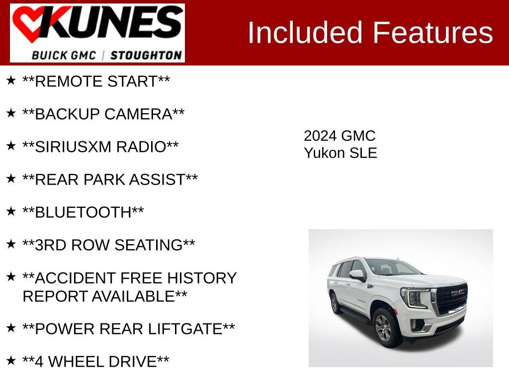 Used 2024 GMC Yukon SLE image 2