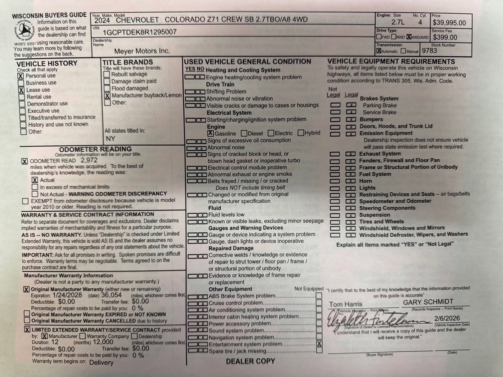 Used 2024 Chevrolet Colorado Z71 w/ Z71 Convenience Package 2 image 26