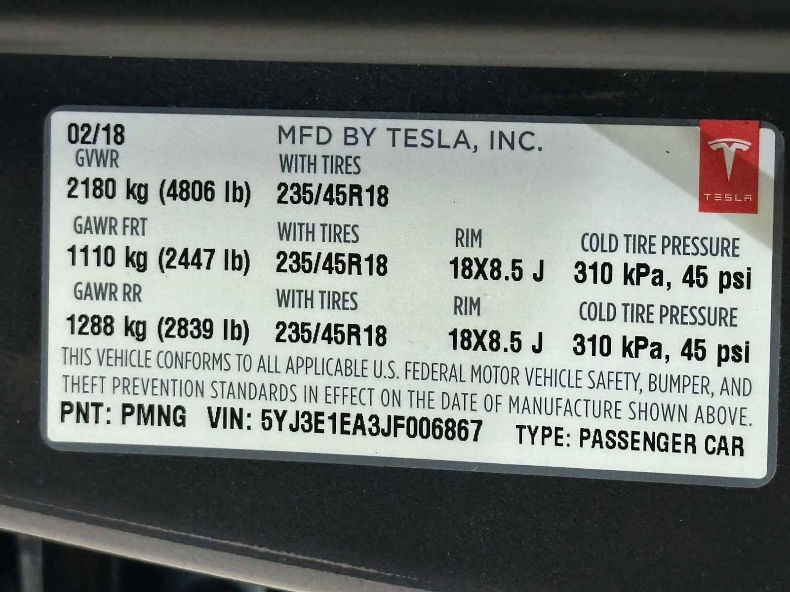 Used 2018 Tesla Model 3 Long Range RWD image 35
