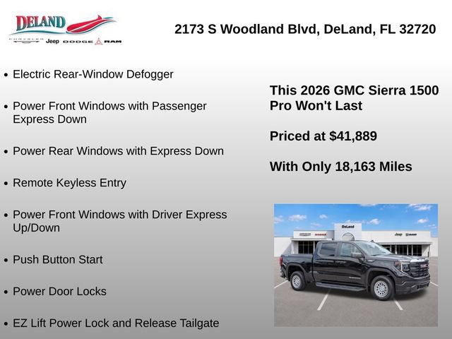 Used 2026 GMC Sierra 1500 Pro w/ Pro Value Package AWD/4WD image 30