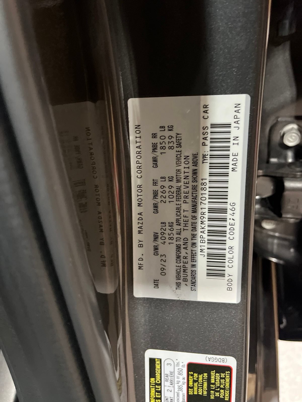 Certified 2024 MAZDA MAZDA3 s FWD image 26