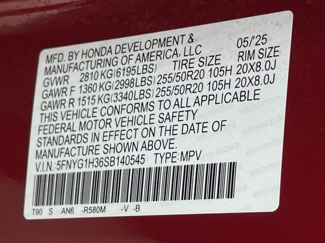 Used 2025 Honda Pilot Sport image 30