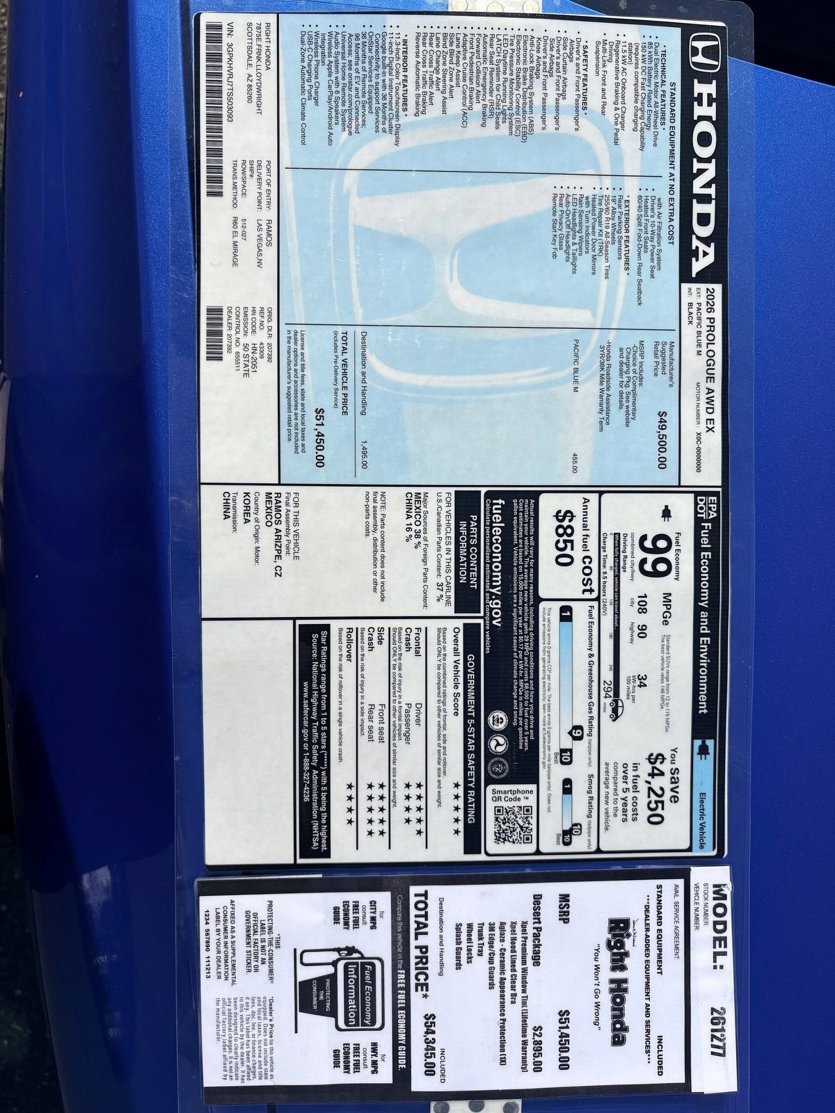 New 2026 Honda Prologue EX image 19