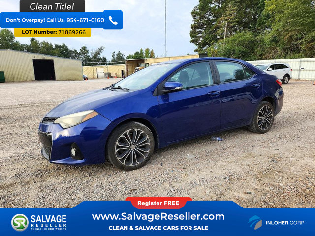 Used 2014 Toyota Corolla S FWD image 1