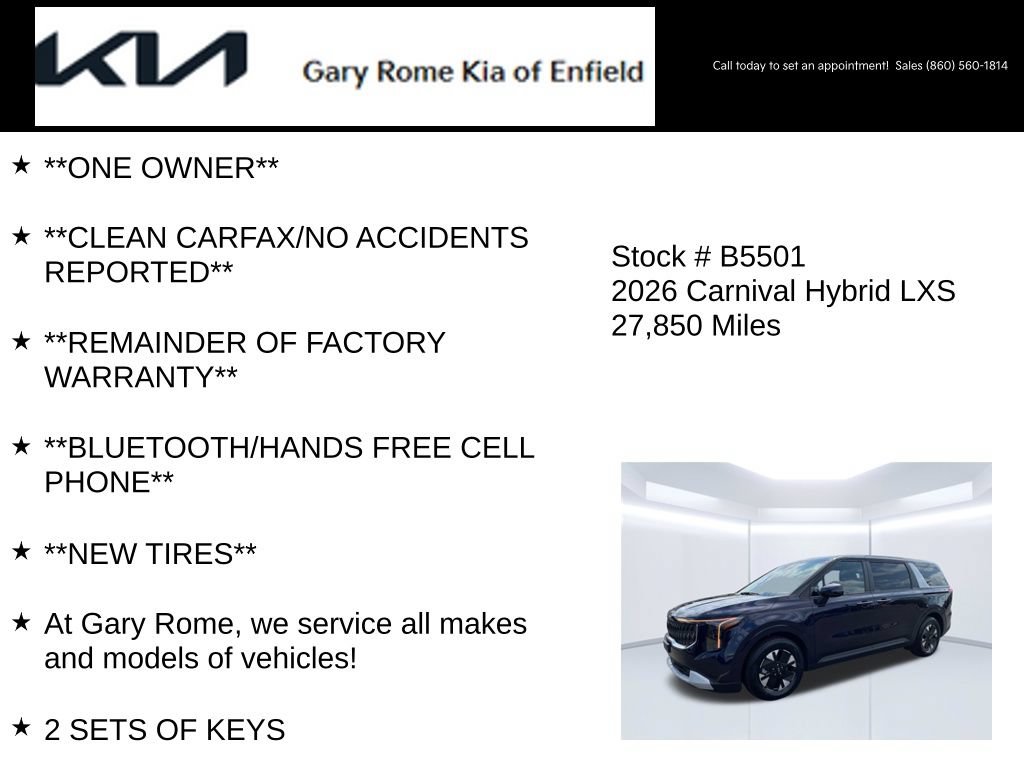 Certified 2026 Kia Carnival LXS FWD image 7
