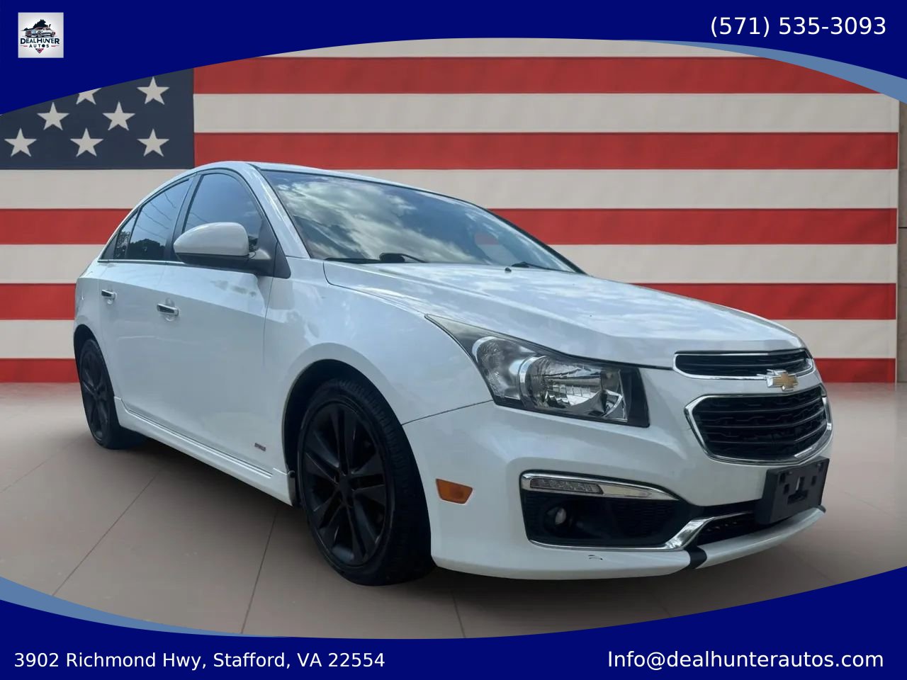 Used 2015 Chevrolet Cruze LTZ w/ Sun, Sound and Sport Package FWD image 4