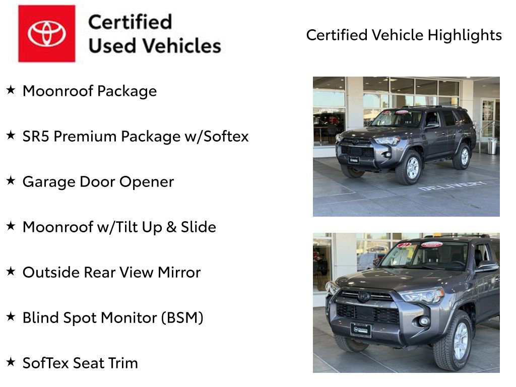 Certified 2022 Toyota 4Runner SR5 Premium w/ Moonroof Package image 7