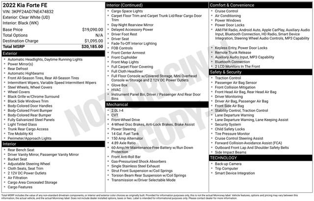 Used 2022 Kia Forte FE image 4