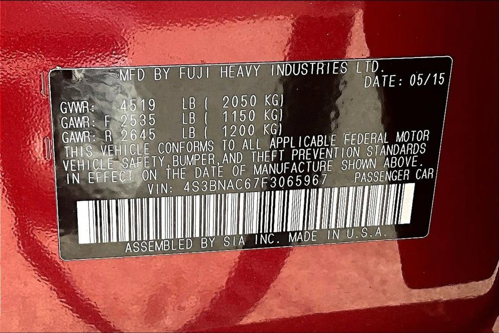 Used 2015 Subaru Legacy 2.5i Premium image 34