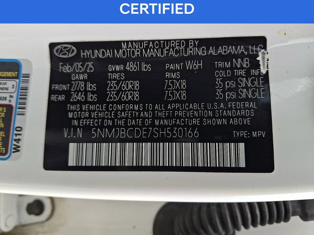 Certified 2025 Hyundai Tucson SEL AWD/4WD image 27