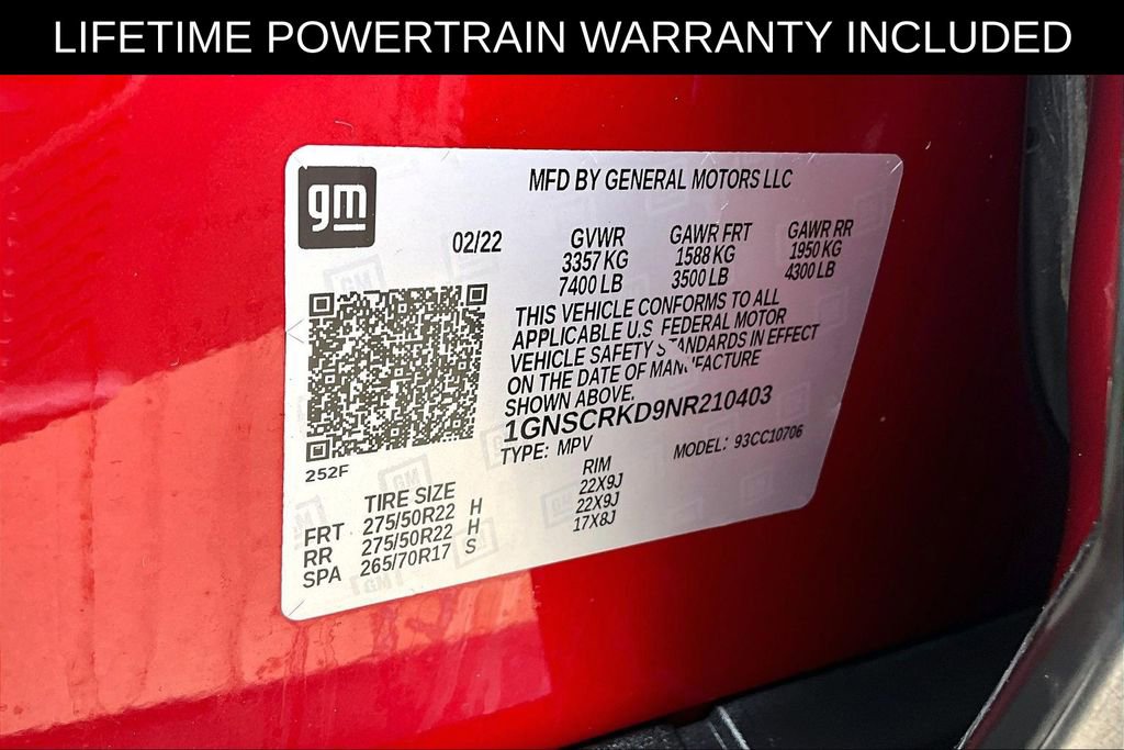 Used 2022 Chevrolet Tahoe RST w/ Luxury Package RWD image 44