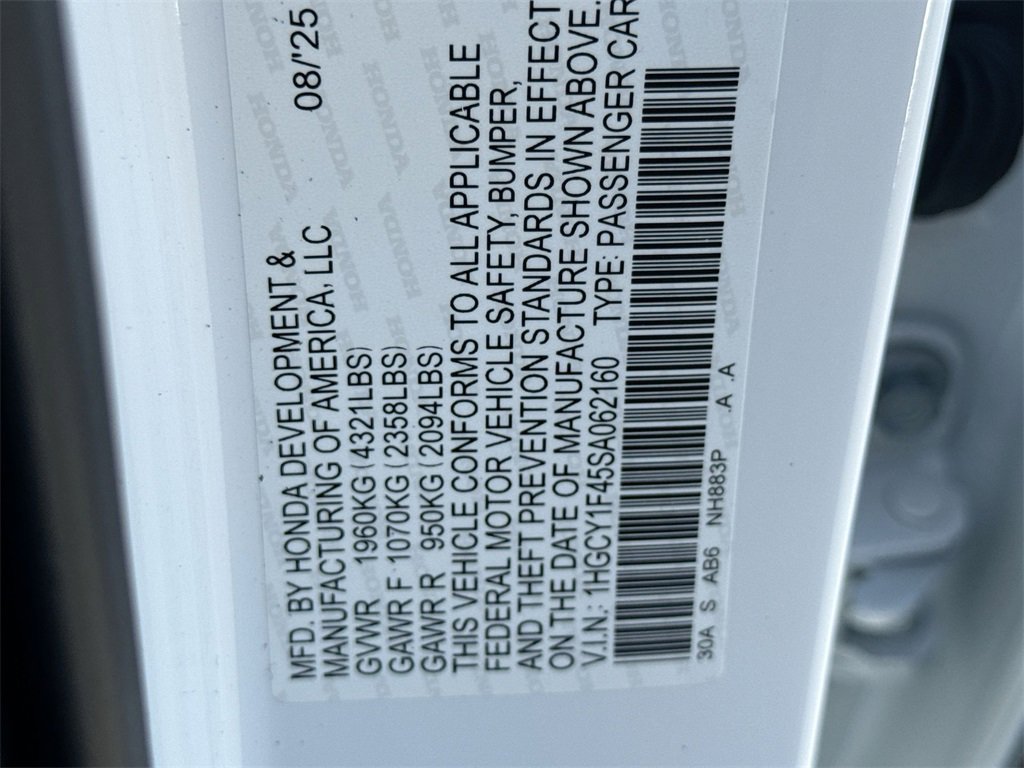 New 2025 Honda Accord SE image 26