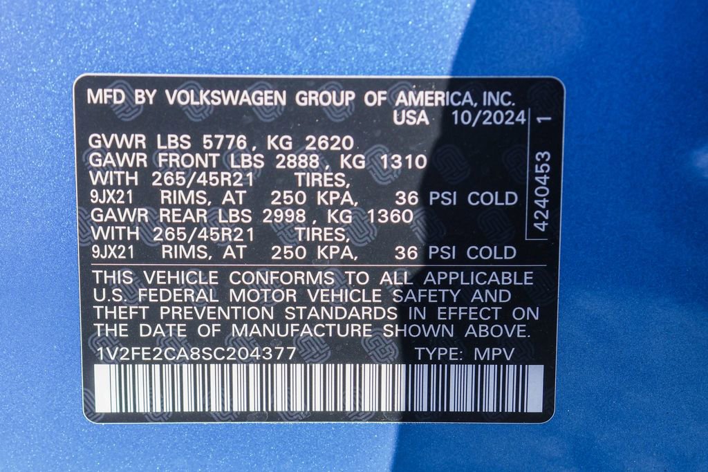 New 2025 Volkswagen Atlas Cross Sport SEL Premium R-Line image 45