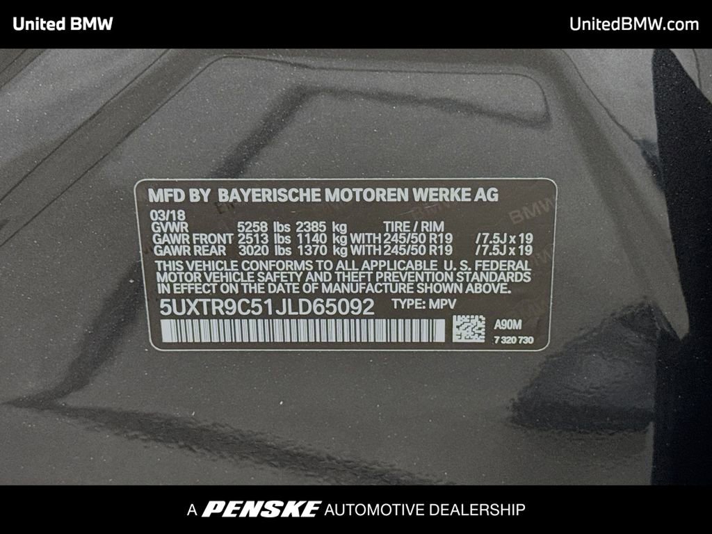 Used 2018 BMW X3 xDrive30i AWD/4WD image 15