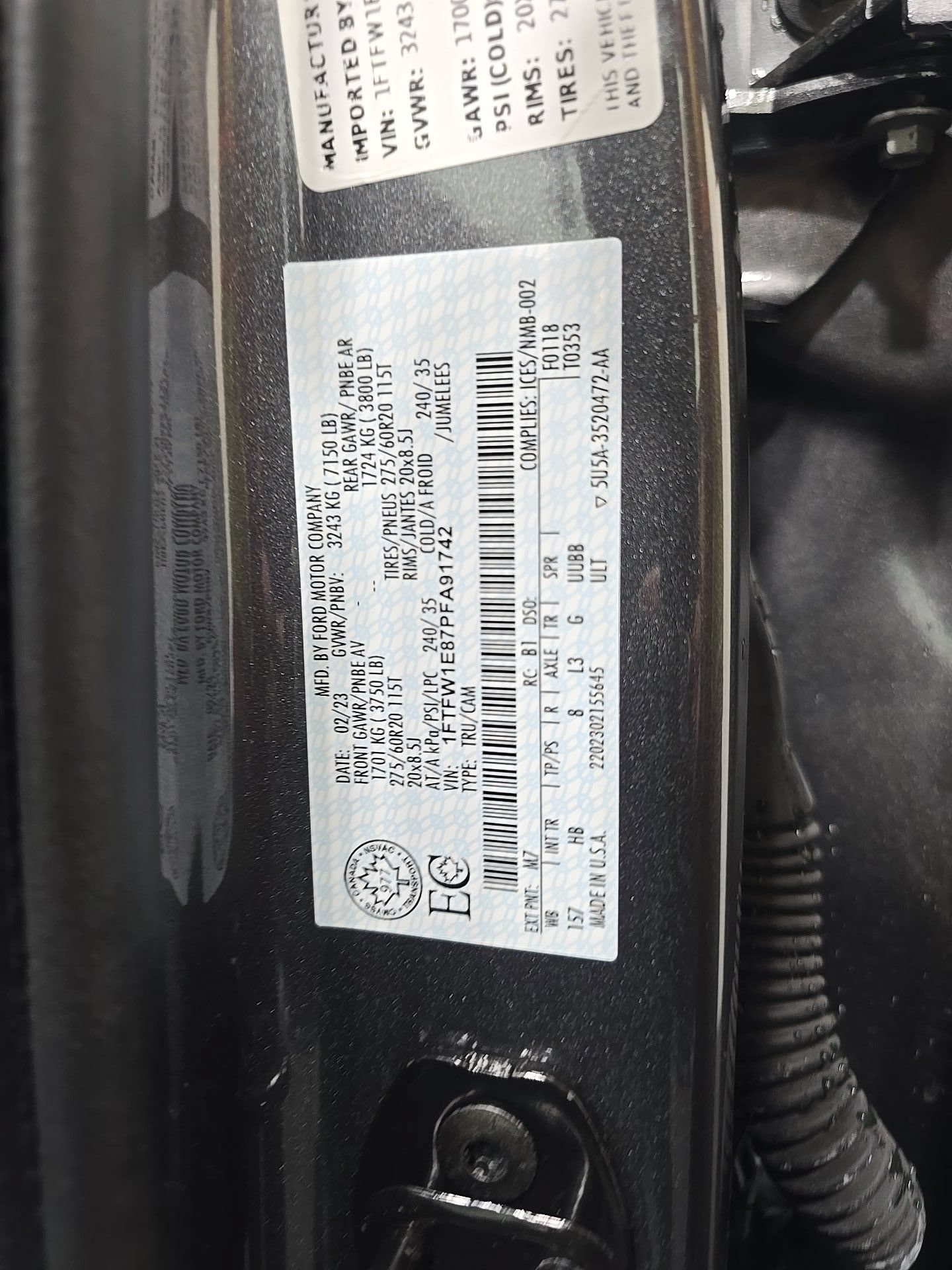 Used 2023 Ford F150 Lariat w/ Equipment Group 502A High AWD/4WD image 14