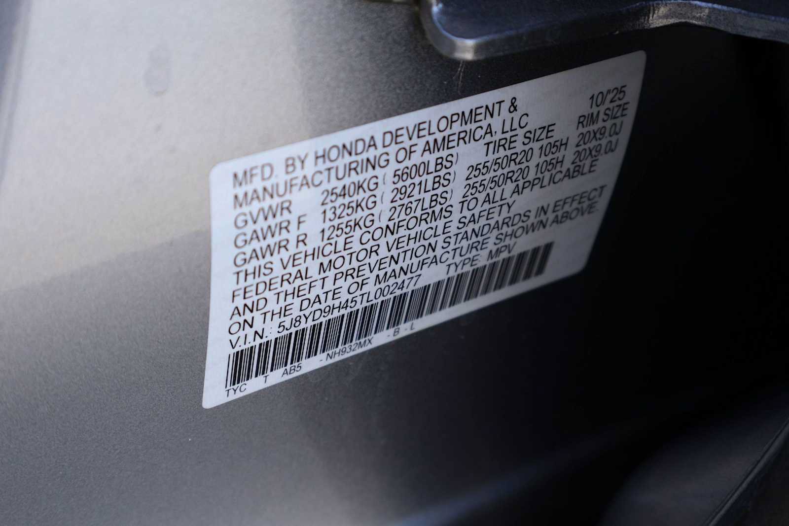 Certified 2026 Acura MDX w/ Technology Package FWD image 21