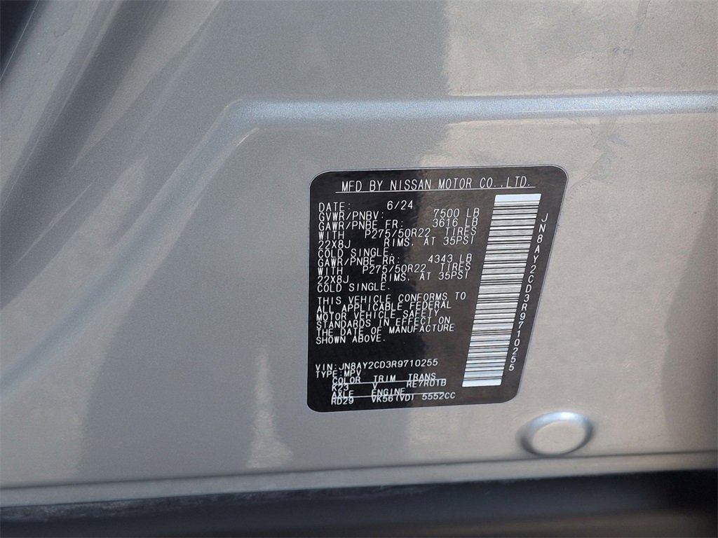 Used 2024 Nissan Armada Platinum w/ Cargo Package image 25