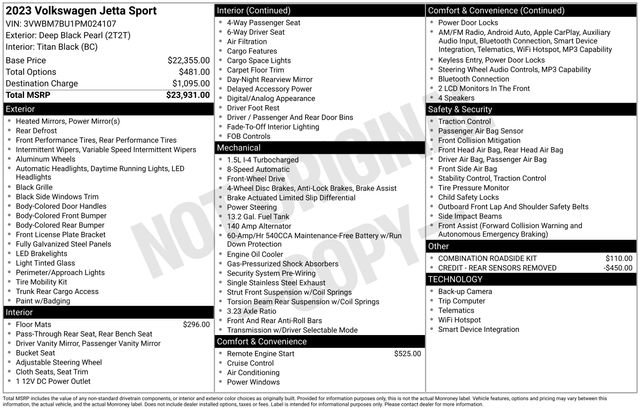 Certified 2023 Volkswagen Jetta Sport FWD image 12