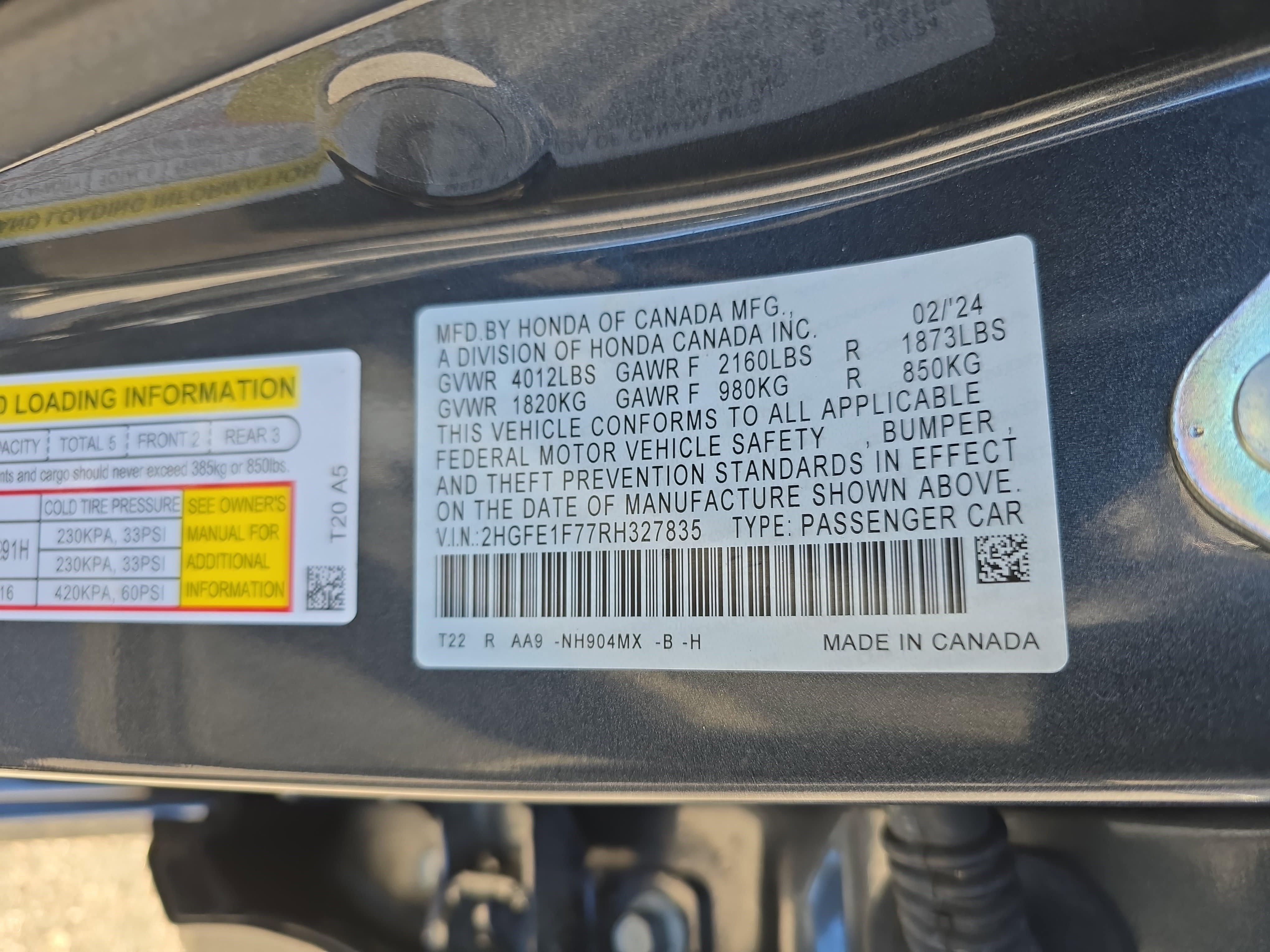 Certified 2024 Honda Civic EX image 31