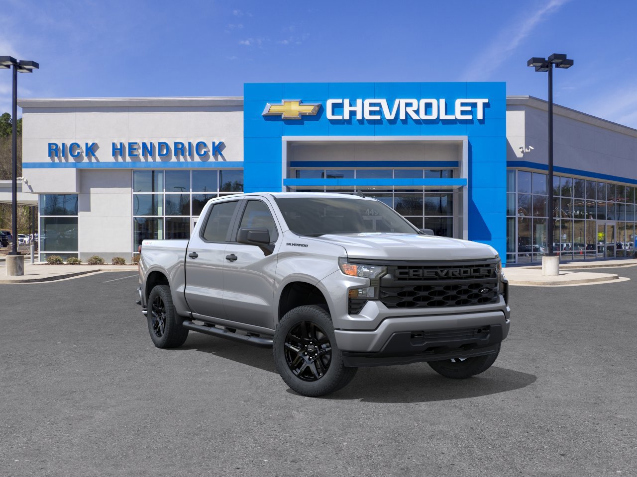 New 2026 Chevrolet Silverado 1500 Custom w/ Turbomax Blackout Package AWD/4WD video 2