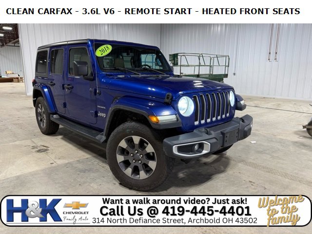 Used 2018 Jeep Wrangler Unlimited Sahara w/ Uconnect 4C Nav & Sound Group