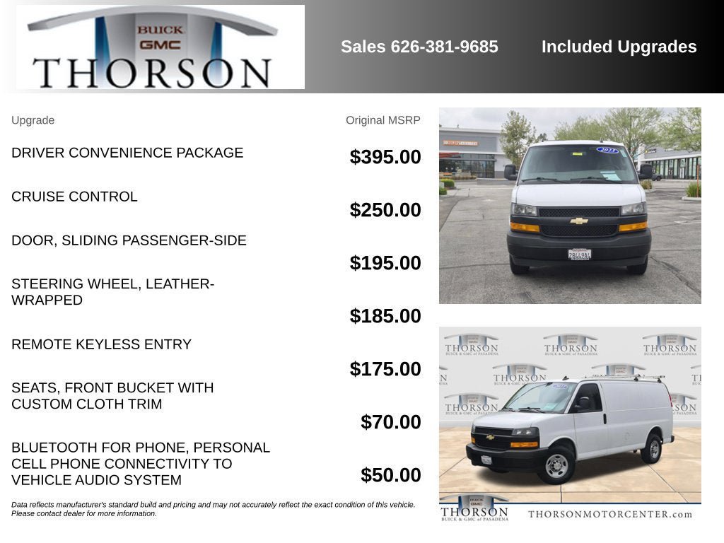 Used 2023 Chevrolet Express 2500 w/ Driver Convenience Package RWD image 6