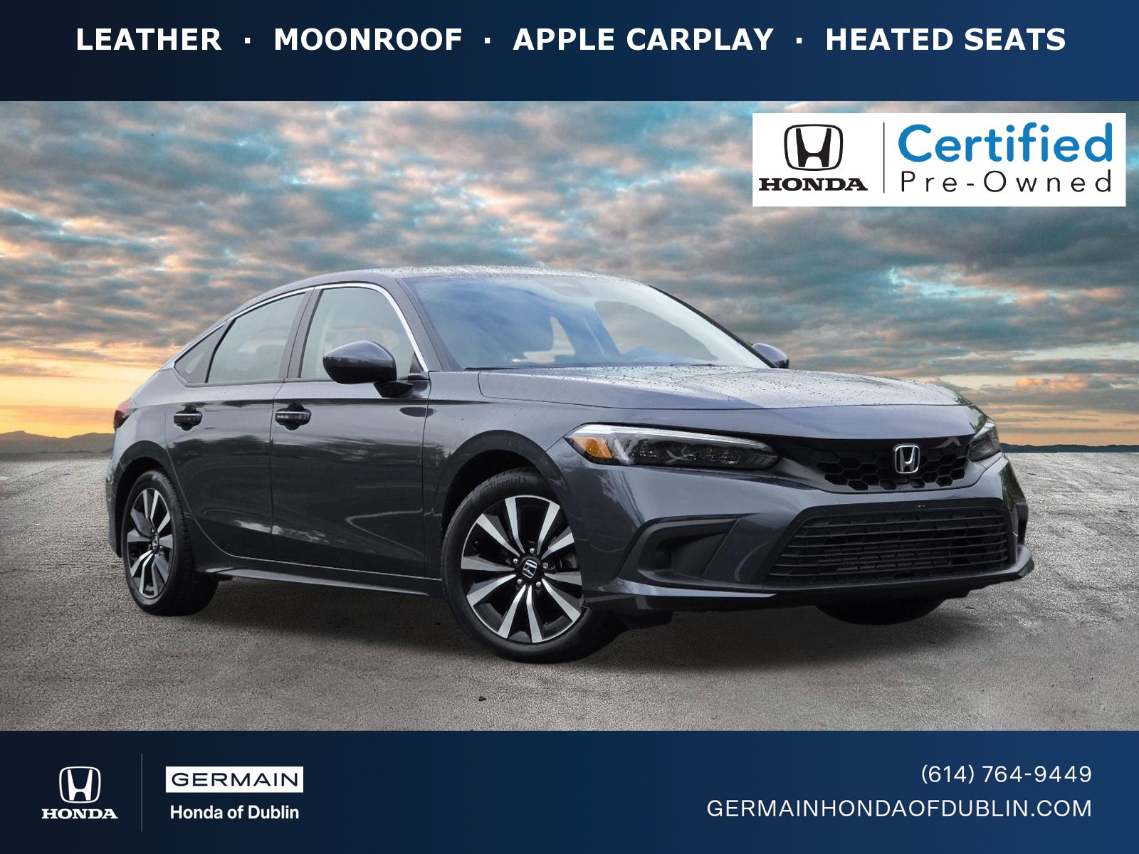 Certified 2024 Honda Civic EX-L image 1