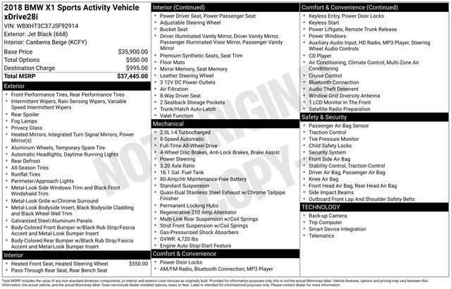 Used 2018 BMW X1 xDrive28i image 47