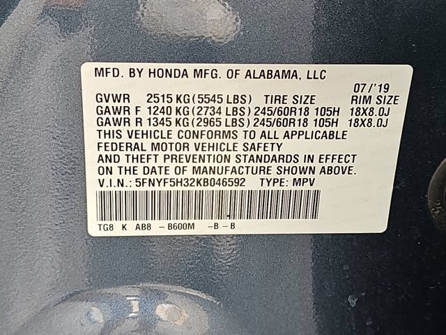 Used 2019 Honda Pilot EX image 37