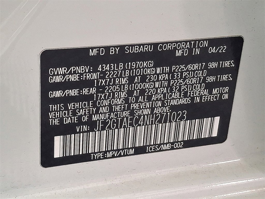 Used 2022 Subaru Crosstrek 2.0i Premium w/ Moonroof Package image 26