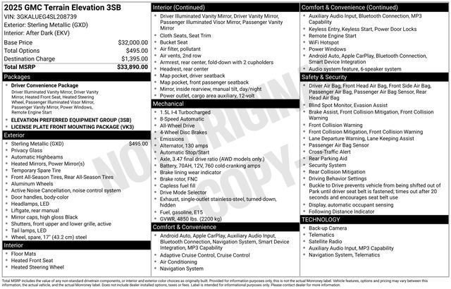 Used 2025 GMC Terrain Elevation image 25