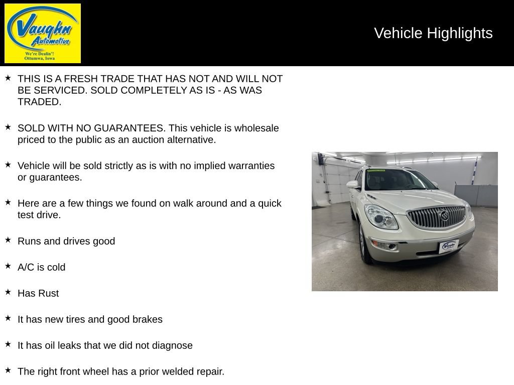 Used 2012 Buick Enclave Premium w/ Trailering Provision Package AWD/4WD image 2