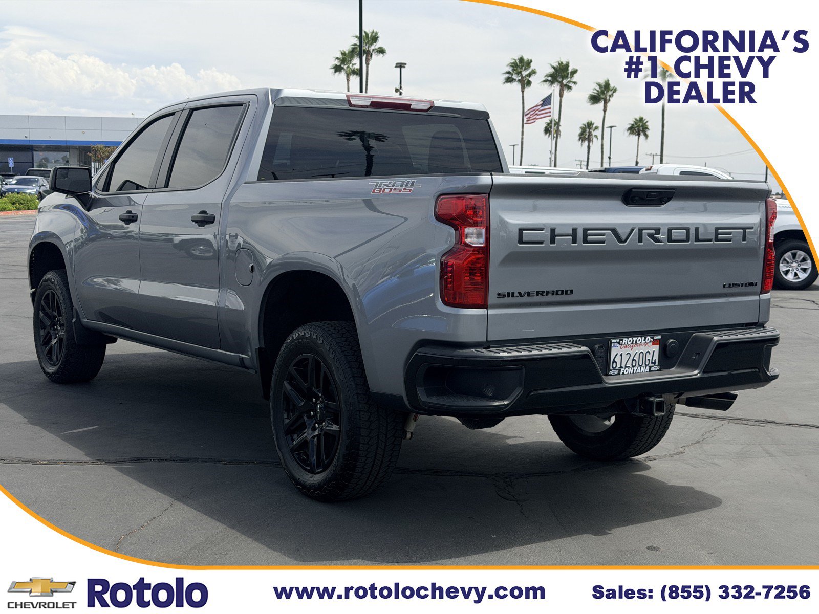 Used 2025 Chevrolet Silverado 1500 Custom Trail Boss w/ Turbomax Blackout Package AWD/4WD image 4