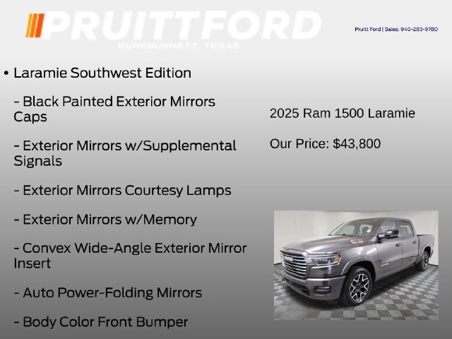 Used 2025 RAM 1500 Laramie w/ Laramie Southwest Edition AWD/4WD image 13
