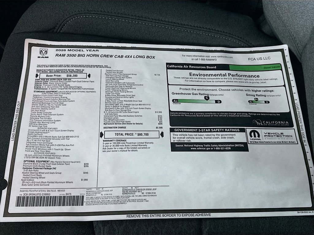 New 2026 RAM 3500 Big Horn image 21